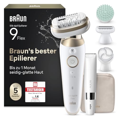 Braun Epilierer Damen Silk·épil 9 Flex SkinSpa, 9-481 3D, Gold