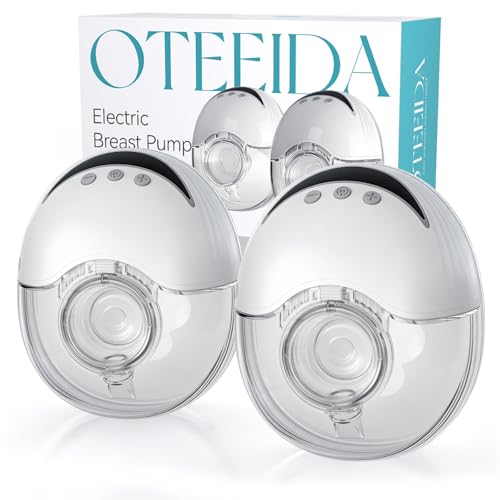 Milchpumpe Elektrisch Freihändig MY-375 – Starke Saugkraft, Geräuscharm, Milchpumpe Handsfree 24 mm mit 4 Modi und 12 Stufen, 19/21mm Einsteckflansch, 2er-Pack (weiß)
