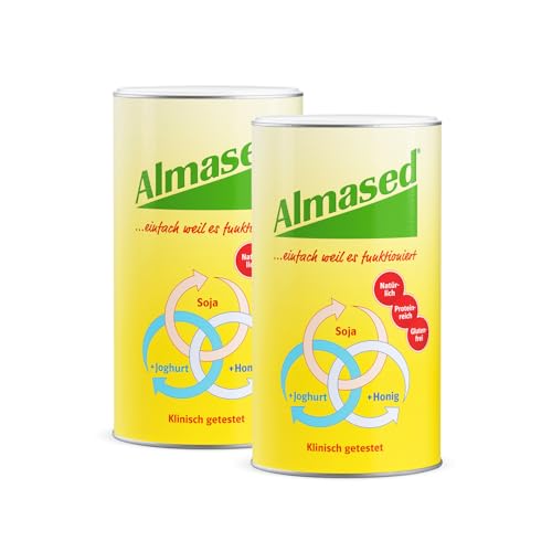 Almased Original 2er Bundle – 2x 500g – Proteinreicher Abnehmshake für den Stoffwechsel – frei von künstlichen Zusätzen – 20 Portionen – vegetarisch und glutenfrei