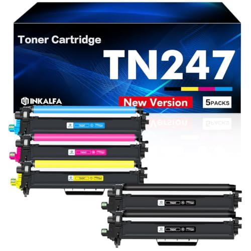 TN-243CMYK MFC L3750CDW TN247 Toner für MFC-L3770CDW DCP-L3550CDW 5er-Pack