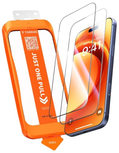 TORRAS für iPhone 17 Pro Max für Panzerglas 9H+, Kratzfest, 2 Stück