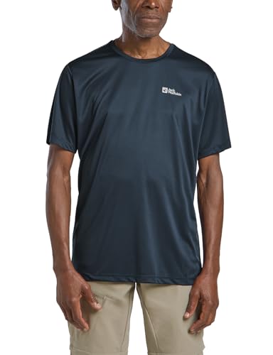 Jack Wolfskin Herren Tech M T-Shirt, Midnight Sky, M EU