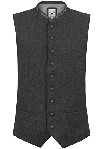 Stockerpoint Herren Trachtenweste Devito | Größen 44-60 | Traditionelle & hochwertige Weste mit verstellbarem Riegel I Perfekt für Trachten & Festlichkeiten