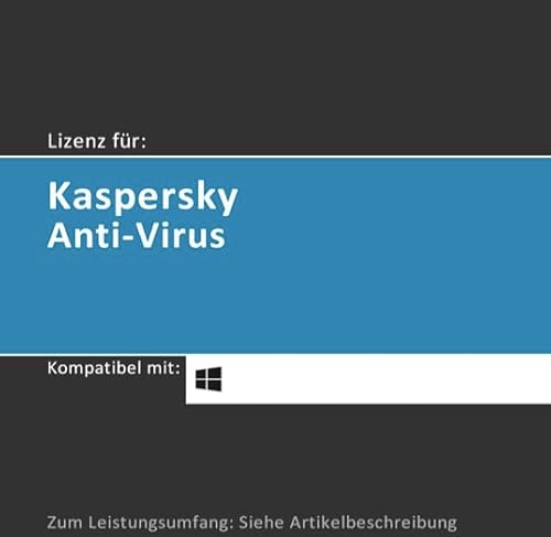 Lizenz für Kaspersky Anti-Virus Standard | 2025 | 1 Gerät | 1 Jahr | Vollversion | Windows PC/Laptop/Tablet | Lizenzcode per Post (FFP) von softwareGO