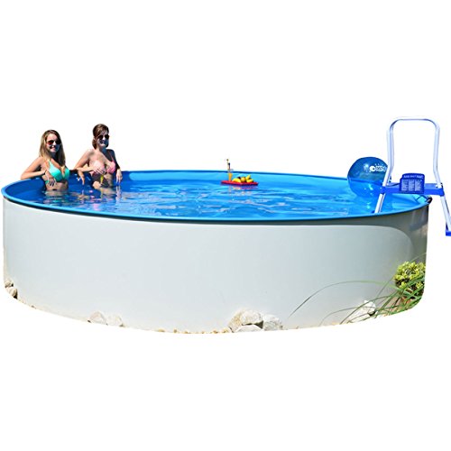 Rundpool Fun-Zon 3,00 x 1,20m Stahlwandpool, Rundbecken, Schwimmbecken,Aufstellbecken mit 0,6mm Stahlwand und 0,8mm Einhängfolie