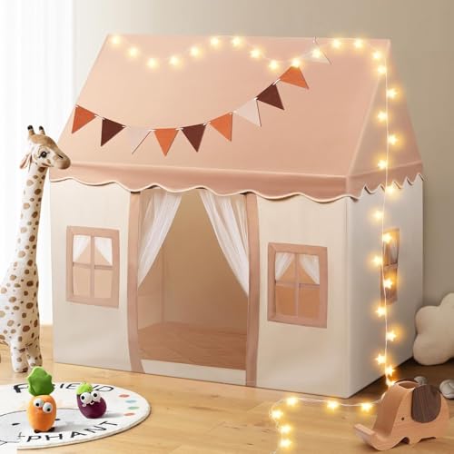 Snookids Kinderzelt, Spielhaus Spielzelt Kinder Indoor mit Matte, Zelt Kinderzimmer Kuschelecke Kinderzimmer Kinderzelt Indoor, Geschenke Geburtstag Kindergeburtstag 3+ Jahre