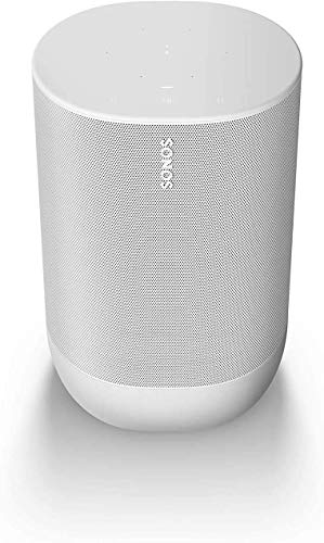 Sonos Move (weiß). Mit diesem leistungsstarken, robusten und vielseitigen Smart Speaker erlebst du überall beeindruckenden Sound.