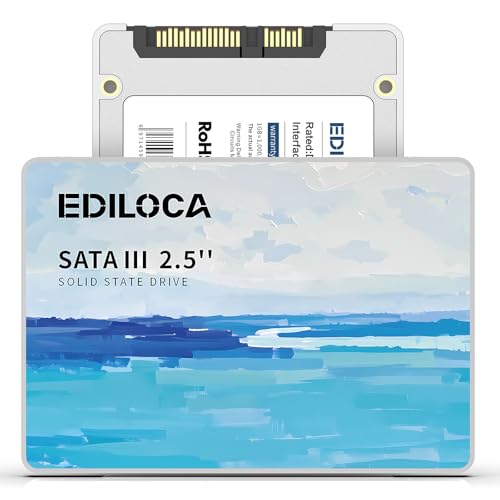 Ediloca ES580E SSD 240GB, Festplatte Internal 2.5 Inch SSD SATA III, 560MB/s Reading,Hard Drive for Fast Data Transfer, Solid State Drive for Laptop and Desktop