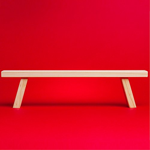 SIKORA B2 einfache Holz Schwibbogenbank Schwibbogen Erhöhung L: 44 cm