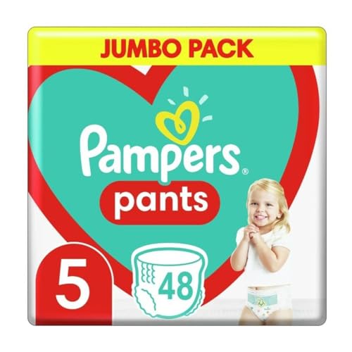 Pampers Pants Windeln Größe 5 (12-17 kg), 48 Stück, Schutz & Komfort Pampers in Einfach anzubringenden Windeln