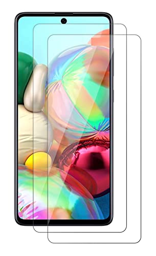 2x Samsung Galaxy A71 Panzer Schutz Glas Displayschutz Tempered 9H Härte Glas Folie Schutzglas