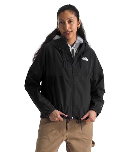 THE NORTH FACE - Damen Antora Regenjacke mit Kapuze - Wasserdicht, Winddicht, Atmungsaktiv - DryVent Material - Recycelte Materialien-TNF Black-NPF, M