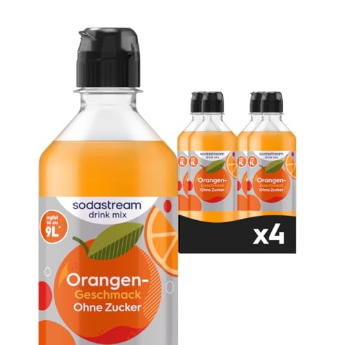 Sodastream drink mix Orange ohne Zucker, 4er Pack (4 x 440 ml)