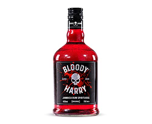 BLOODY HARRY ORIGINAL Premium Rum-Vodka Spirituose | Ideal für Cocktails & Longdrinks| Preisgekrönte Komposition | Handveredelt im Schwarzwald | 43% vol.| 0,7 Liter