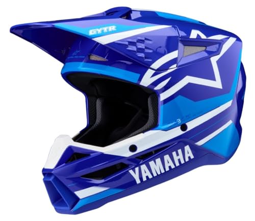 Alpinestars Helm SM3 Motocross Yamaha blau (S)
