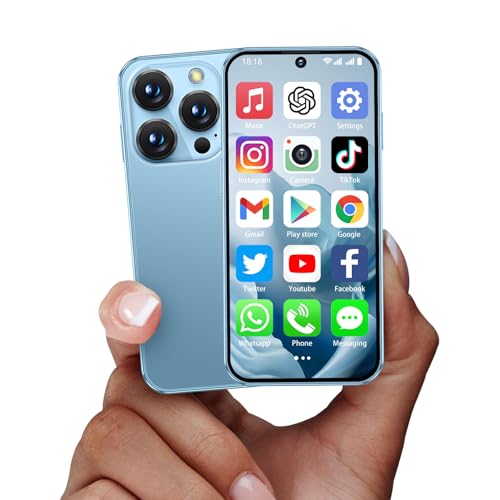 BLKE Mini-Smartphone, 4G-Mini-Smartphone, entsperrt mit 9,9 cm (3,9 Zoll) HD-Vollbildschirm, Android 12, Dual-SIM 3 GB + 32 GB, weltweit kleinstes winziges Handy 4G, kleine Smartphones für Kinder, GPS