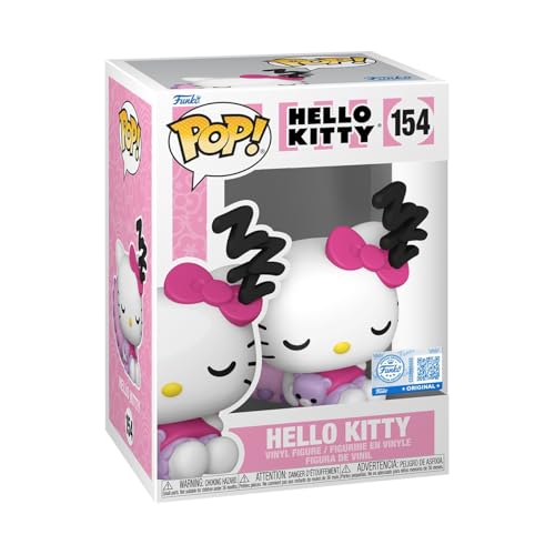 POP Funko Sanrio: Hello Kitty Sleeping - Amazon Exclusive | Offizieller Fanartikel und Merch - Vinyl Sammelfigur als Regal Deko - Geschenkidee zum Geburtstag für Fans und Sammler
