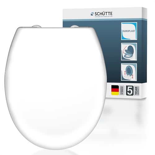 SCHÜTTE WC-Sitz mit Absenkautomatik, Duroplast, Weiß