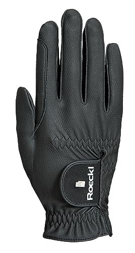 Roeckl Sports Reithandschuh ROECK-Grip PRO, Unisex Sommer Handschuh, Schwarz 7.5