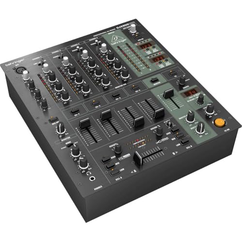 Behringer PRO MIXER DJX900USB Professioneller 5-Kanal-DJ-Mixer mit INFINIUM „kontaktlosem“ VCA-Crossfader, fortschrittlichen Digitaleffekten und USB/Audio-Schnittstelle