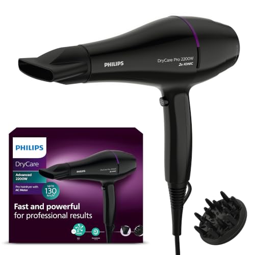 Philips DryCare Pro Haartrockner mit leistungsstarkem AC-Motor (Modell BHD274/00)