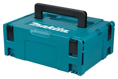 Makita 821550-0 MAKPAC Größe 2 Systemkoffer, Werkzeugkoffer, Transportkoffer, verknüpfbar an Koffersystem, mit Tragegriff, 395 x 295 x 163 mm (LxBxH)