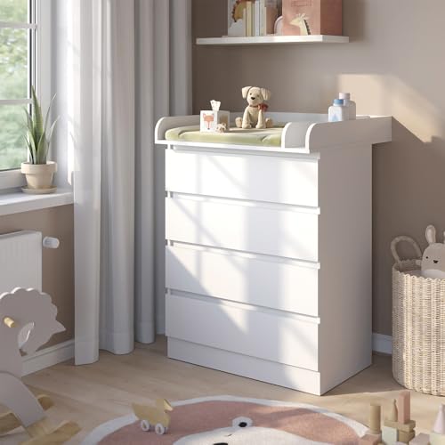 VitaliSpa Wickelkommode Emmi, Weiß, 80 x 111.6 cm