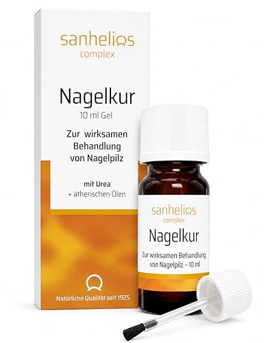 Sanhelios Nagelkur 10 ml | Bei Nagelpilz-Infektionen - Einfache Anwendung - ohne Feilen | mit ätherischen Ölen