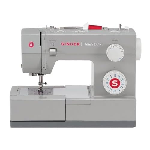 Singer Heavy Duty 4423, Elektrische Nähmaschine mit 23 integrierte Stiche - Freiarm | Profi Haushaltsnähmaschine für dicke Stoffe | Nutzstich-Nähmaschine zum Nähen von Leder und Jeans mit Zubehör