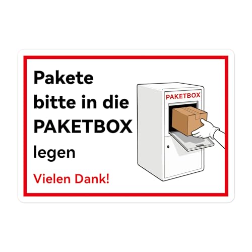 Paket-box Aufkleber, 15 * 21cm Paketkarton Aufkleber Kennzeichnung für Türklingeln, Paketfächer und Briefkästen