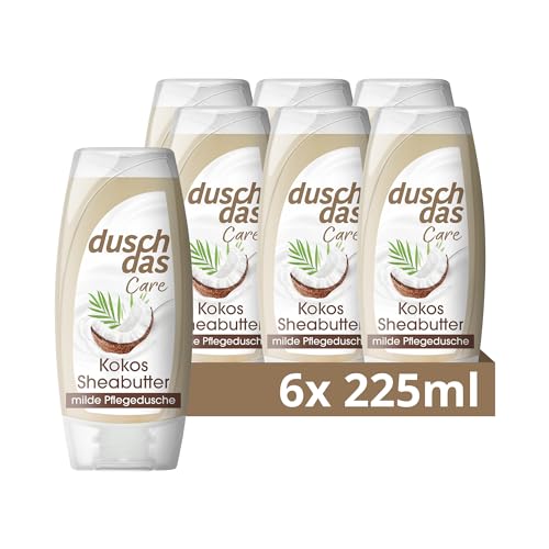 Duschdas Care Duschgel Kokos & Sheabutter Milde Pflegedusche ph-hautneutral 6x 225 ml