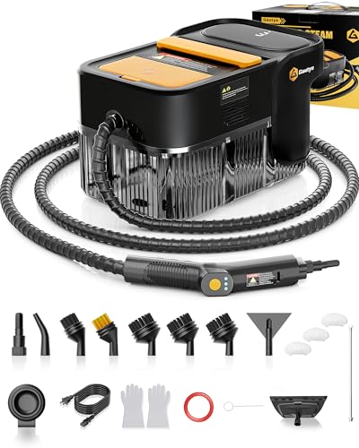 Gautye Dampfreiniger 3 stufig verstellbarer Griff, 10 Sekunden Aufheizzeit