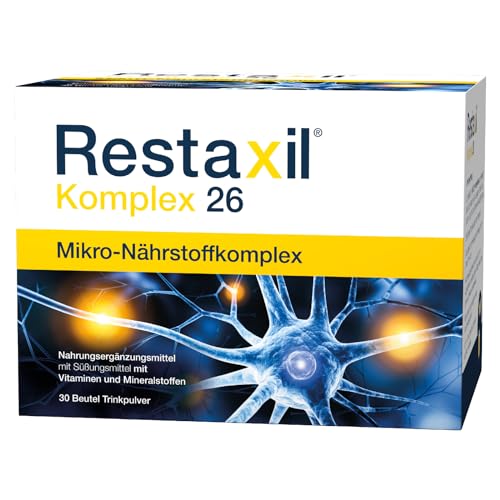 Restaxil® Komplex 26 - Spezieller Nährstoffkomplex mit wichtigen Vitaminen und Mikro-Nährstoffen - 30 Beutel - Qualitätsprodukt