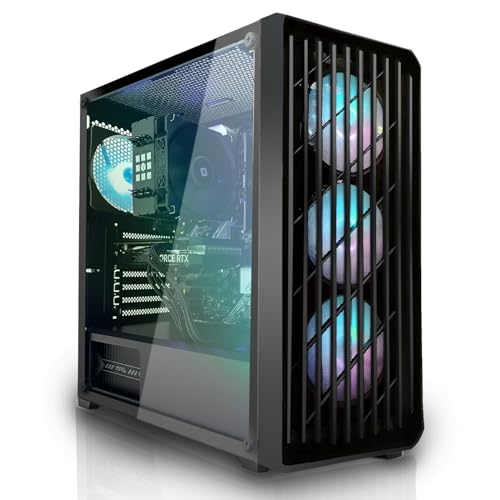 SYSTEMTREFF Gaming PC AMD Ryzen 7 9700X 8x5.5GHz | Nvidia RTX 5060 Ti 16GB DX12 | 1TB M.2 NVMe | 32GB DDR5 RAM | Windows 11 | WLAN Desktop Computer Rechner für Gamer, Zocker & Streamer