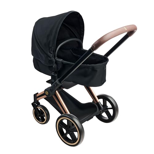 Corolle Mon Grand Poupon Cybex Puppenwagen - 3in1 Puppenwagen als Buggy & Tragebett, faltbar mit Verdeck & Korb, für Puppen 36–42 cm, 60 cm, ab 3 Jahren
