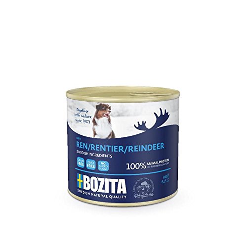 Bozita Dog Dose Pate Rentier 625g - Sie erhalten 12 Packung/en; Packungsinhalt 0,625 kg