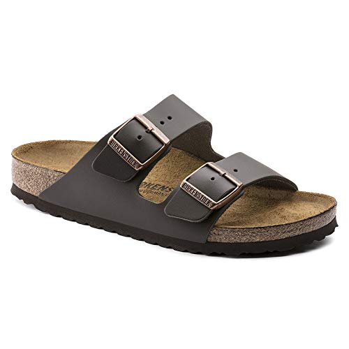 BIRKENSTOCK Classic Arizona Birko-Flor 51701, Pantoletten, Braun (Dunkelbraun 10), 44 EU (9.5 UK)