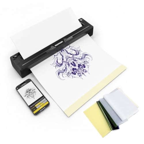 Dragonhawk Schablonendrucker, Kabelloser Thermodrucker Für Smartphone & PC