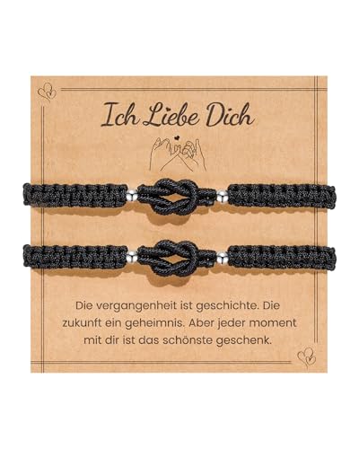 MANVEN Partner Geschenke Partnerarmbänder Paar Geschenke Pärchen Armband Paare Valentinstag Jahrestag Weihnachtstag Hochzeitstag für Ihn Sie Mann Frau Freunde Freundinnen Ehemänner Ehefrauen