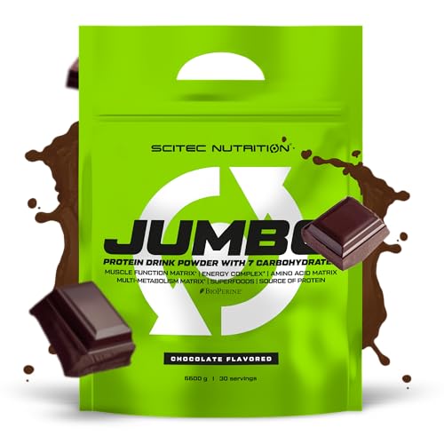Scitec Nutrition Jumbo - Hochkalorischer Weight Gainer - mit Mehrkomponenten-Protein - Aminosäuren-Matrix - Metabolische Matrix - Superfood-Mischung, 6,6 kg, Schokolade