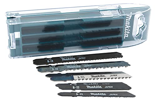 Makita B-44410 Stichsägeblatt-Set A 10-teilig mit Aufbewahrungsbox, ideal für Schnitte in Holz, Metall und Kunststoff