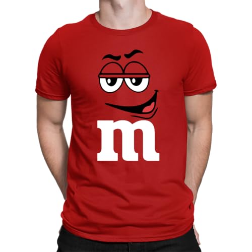 M Faschingskostüm Gruppen Verkleidung Aufdruck - Karneval Fasching Kostüm Herren T-Shirt, Rot, S