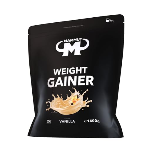 Mammut Nutrition Weight Gainer Crash 5000 Kalorienpulver Vanilla, 1,4 kg