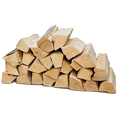 Flameup Brennholz Buche, Kaminholz mit Rinde, Buchenholz, Feuerholz für Ofen, Kamin, Kaminofen, Feuerschale, Grill, Holzscheite 25 cm, getrocknet, Menge:30 kg