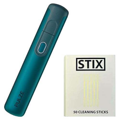 PULZE 2.0 Tabakerhitzer + 50 STIX Reinigungsstäbchen - kompatibel mit IQOS Heets - Türkis