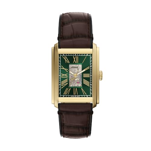 Fossil Carraway Herren 30MM Goldfarbene Edelstahluhr, ME3271