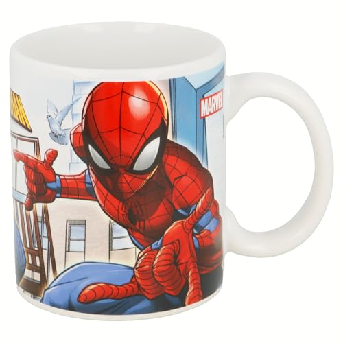 Stor KERAMIKTASSE 325 ML | SPIDERMAN STREETS, 1 Stück (1er Pack), Bunt