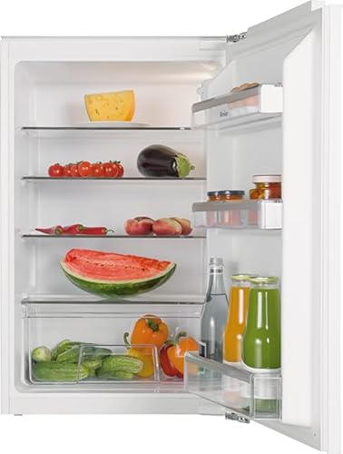 Amica Einbau‑Vollraum‑Kühlschrank Festtür‑Technik 880 mm Nische elektronische Steuerung Inverter‑Motor LED Beleuchtung 87,1 x 54 x 54 cm – Einbaukühlschrank