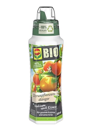 COMPO Dünger für Zitruspflanzen, Bio Zitrusdünger, COMPO BIO Zitruspflanzendünger, 500 ml