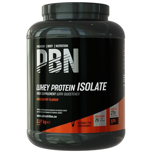 PBN Whey Protein Isolate Powder 2.27kg Strawberry